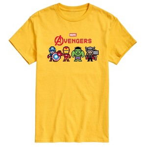 Men's - Marvel - Avengers 8 Bit Short Sleeve Graphic T-Shirt - 1 of 4