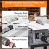 Table Saw, 10 Inch Table Saw - 15A Multifunctional Saw with Stand & Push Stick, 90¡ã Cross/0-45¡ã Bevel Cut, 5000RPM for Woodworking - 3 of 4