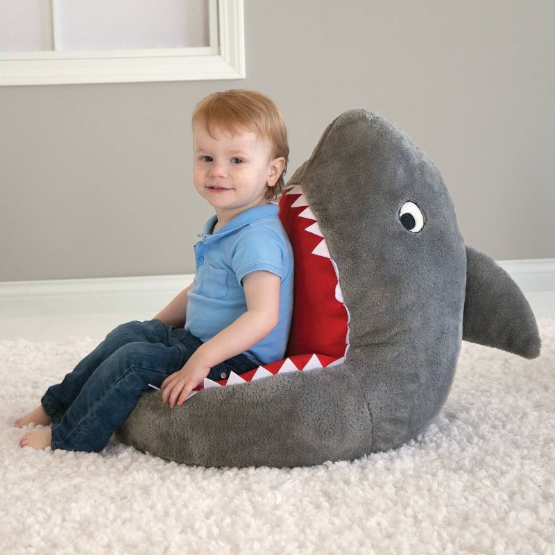 Shark Plush Character Kids&#39; Chair - Trend Lab, 5 of 6