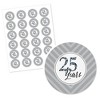 Big Dot of Happiness We Still Do - 25th Wedding Anniversary - Party Circle Sticker Labels - 24 Count - image 2 of 4