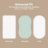 KeaBabies Bassinet Sheet for Baby Girls, Boys, 2-Pack Isla Fitted Bassinet Sheets, Bassinet Mattress Sheets - 3 of 4