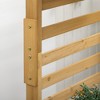 NAYSAYE Planter Wooden Plant Trellis Stand with 5 Hanging Planter Boxes for Outdoor Gardening, Natural Wood, 36.5"*19.3"*59" - 4 of 4