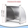Unique Bargains Stainless Steel Duct Ventilation Exterior Dryer Outlet Grille with Mesh Screen Wall Vent Cover - 2 of 3