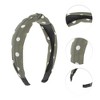 Unique Bargains Grace Polka Dot Pattern Wide Cross Knot Headbands Army Green 1 Pc - 3 of 4