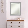 20" x 24" Brushed Nickel Framed Wall Mirror Silver - Amanti Art: Modern Beveled, No Assembly Required - 4 of 4