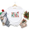 Simply Sage Market Very Merry Teacher Wavy Short Sleeve Tee - XS - White - 2 of 4