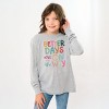 The Juniper Shop Better Days Are On The Way Youth Long Sleeve Tee - L - Heather Grey - 3 of 4