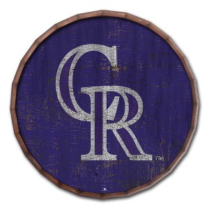 MLB Colorado Rockies Cracked Color 24" Barrel Top - 1 of 3