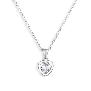 EVRY JEWELS WATERPROOF Gold or Silver Plated You Have My Heart Necklace - 1 of 1