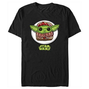 Men's Star Wars: The Mandalorian Grogu Avocado Toast T-Shirt - 1 of 4