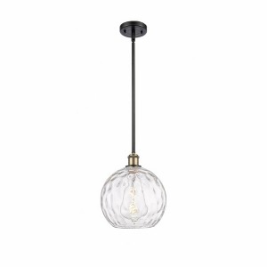 Athens Water Glass - 1 Light Mini Pendant In Industrial Style-13 Inches Tall and 10 Inches Wide - 1 of 1