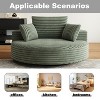 360° Swivel Chaise Lounge Lazy Accent Chair Cozy Sleeper Sofa Single Swivel Chair, Beige/Brown/Green/Black/Gray-ModernLuxe - 3 of 4