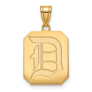 Black Bow Jewelry 14k Yellow Gold Plated Sterling Silver Duquesne Dukes NCAA Large Pendant - 1 of 3