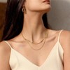 Snake Chain Necklace for Women, 1.5/3/5MM, 14/16 Length Advanced, Minimalist, Versatile for Daily Use - 2 of 4