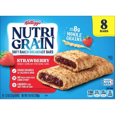 Strawberry Whole Grain Soft Baked Breakfast Bars
