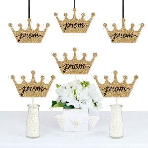 Big Dot of Happiness Prom - Crown Decorations DIY Prom Night Party Essentials - Set of 20 - 1 of 4