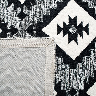 Aspen Black and Gray Wool Hand-Tufted Runner Rug
