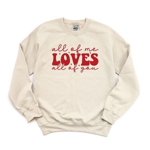 Simply Sage Market Women's Graphic Sweatshirt All Of Me Loves All Of You - 1 of 3