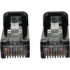 Tripp Lite Cat6a 10G Ethernet Cable, Snagless Slim STP, Black, 3 ft, N262S03BK - 3 of 4
