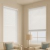 VEVOR Faux Wood Blinds, 2"Slat, 34.5"Wx60 H, Cordless Window Blinds and Shades with Decorative Board, for Room Darkening, Home Interior Windows, White - 2 of 4
