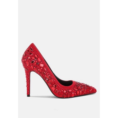 Iceout Diamante & Rhinestone Embellishments Pumps Women