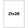 PosterPalooza | Textured White Picture Frame - UV Acrylic, Foam Board Backing, Hanging Hardware - 2 of 4