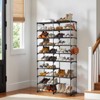 KTMBDW Double Row 10-Tier Shoe Rack, Non-Woven Fabric Storage Organizer, 40 Pairs Space-Saving Shoe Tower - 3 of 4
