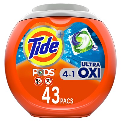 Tide Pods Ultra Oxi Laundry Detergent Pacs - 45oz/43ct