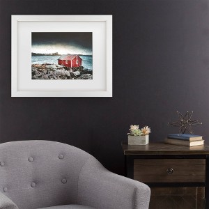 Trademark Fine Art Philippe Sainte Laudy Norwegian Texture Red Matted Framed Art - 1 of 4