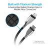 Naztech TITANIUM USB-C to MFi Lightning Braided Fast Charge Cable - 4 of 4