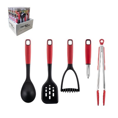 Hamilton Beach 5pc Utensil and Kitchen Tool Set - Red