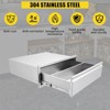 Outdoor Kitchen Drawers, 17.8W x 20.2H x 12.2D Inch, Flush Mount Double BBQ Drawer, Stainless Steel BBQ Island w/Handle, for Outdoor Kitchens Patio - 3 of 4