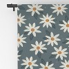 Avenie Boho Daisies In Midnight Sky Set of 2 Panel Blackout Window Curtain - Deny Designs - image 4 of 4