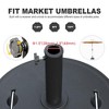 CLIHOME Outdoor Patio Umbrella Base,with Adjustable Knob and 2 Durable Handles,Apply To Patio 1.5''~1.9'' Umbrella - 4 of 4