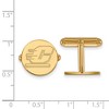 Black Bow Jewelry 14k Yellow Gold Plated Sterling Silver Central Michigan Chippewas NCAA Cuff Links - 2 of 3