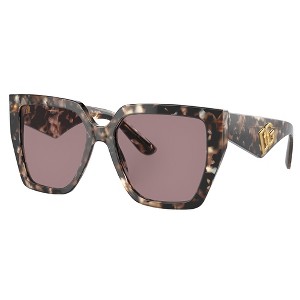 Dolce & Gabbana DG 4438 34387N Womens Square Sunglasses Havana Brown Pearl 55mm - 1 of 4