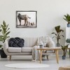 Stupell Industries Meerkats Painting Zebra Stripes Framed Canvas - 2 of 3