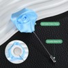 Unique Bargains Ribbon Alloy Multipurpose Use Durable Flower Lapel Pin 3.5 x 1.38 Inch  24 Pcs - 2 of 4