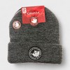 Canada Weather Gear Men's 2-Pack Insulated Beanie Hats - Warm Winter Knit Hats in Gray & Black - 4 of 4
