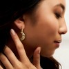 Ross-Simons 1.89 ct. t.w. Multi-Gemstone Moon Drop Earrings With Lab-Grown Diamonds in 18kt Gold Over Sterling - 2 of 3