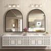 Apmir Arched High-Strength Tempered Glass and Aluminum Alloy Framed French Cleat Mounted Wall Decor Bathroom Vanity Mirror with 5-Year Warranty - 3 of 4