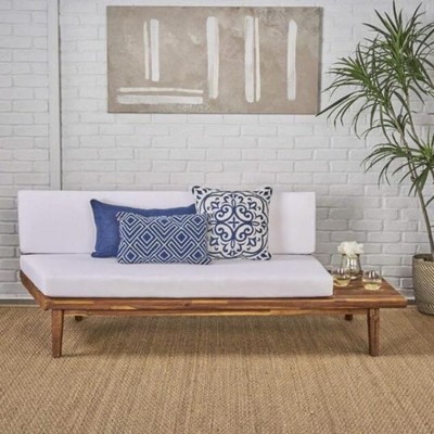 Maggift Patio Seating Sets Outdoor, Featuring Unique Design, Ideal for Chats, Perfect for Gardens, Living Spaces, White, 75.75"*29"*26.75"