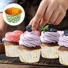 Unique Bargains Round-Grid Greaseproof Single-sided Aluminum Foil Cupcake Liners 100 Pcs - 4 of 4