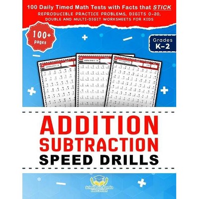 Addition Subtraction Speed Drills - (Practicing Math Facts) by  Scholastic Panda Education (Paperback)