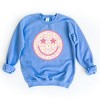 Simply Sage Market Women's Graphic Sweatshirt Floral Smiley Face - 3 of 4
