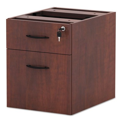 Medium Cherry 2-Drawer Lockable Legal Size Pedestal