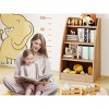 4 Tier Kids Bookshelf, Kids Book Shelf for Kids Rooms, Wood Children Bookcase,Baby Storage Book Rack,Toddler Bookshelf - 4 of 4