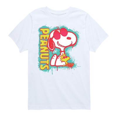 Boys' - Peanuts - Peanuts Snoopy Woodstock Short Sleeve Graphic T-Shirt
