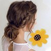 Unique Bargains Girl's Fashion Cute Flowers Hair Clips Yellow 8 Pcs - 2 of 3