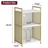 Record Player Stand with Storage, Farmhouse Turntable Stand Table with Sturdy Frame - 2 of 4